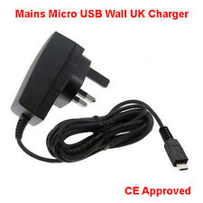 CHARGER FOR VODAFONE SMART 4 MINI PHONE - UK MAINS PLUG MICRO USB COMPATIBLE