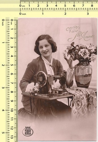 1920s woman sewing singer - sewing,