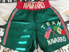 Navarro Fight Worn & Signed Boxing Trunks