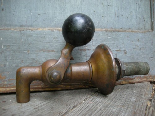 Antique brass soda - antique, tap