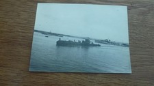WW2 ERA ORIGINAL PHOTO HM SUBMARINE SENTINEL LEAVING HARBOUR 6.5 X 4.5"