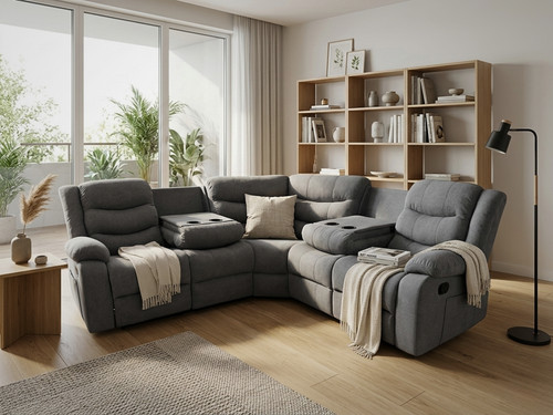 Corner recliner sofa - corner,