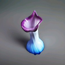 VINTAGE VENETIAN JACK IN THE PULPIT VASE, ITALIAN ART GLASS VASE, RETRO GLASS