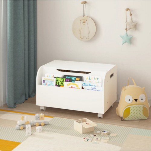 Wooden toy box storage chest - toy,