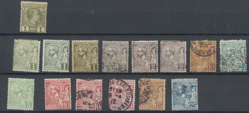 Monaco stamps 1885 1901 - monaco, 1885-1901