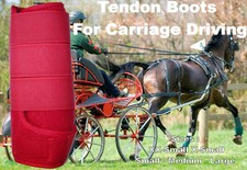 Horse Tendon Boots Red 