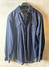 Navy Denim Long Sleeve Shirt