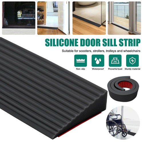Rubber door threshold ramp - door,