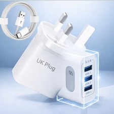 UK Mains 3 Pin Plug Adapter