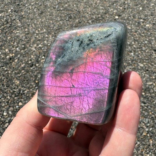 Rare purple flash labradorite - rare,