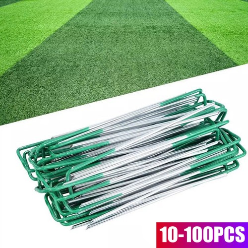 100x artificial grass - artificial, pins