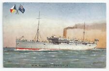 P&O HMT DONGOLA Troopship Unused PC W Fred Mitchell