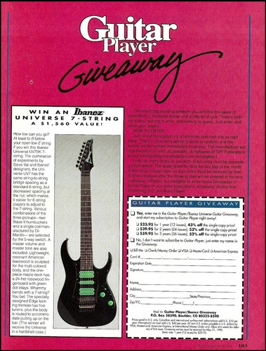 Ibanez universe uv7bk string - ibanez,