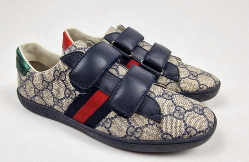 Gucci supreme sneakers navy - gucci, gg