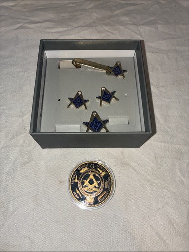 Craft mason cufflinks lapel - craft,