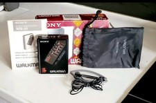 New Sony Walkman WM-60 Player 5 Band Equalizer Box Original Receipt From 1980's