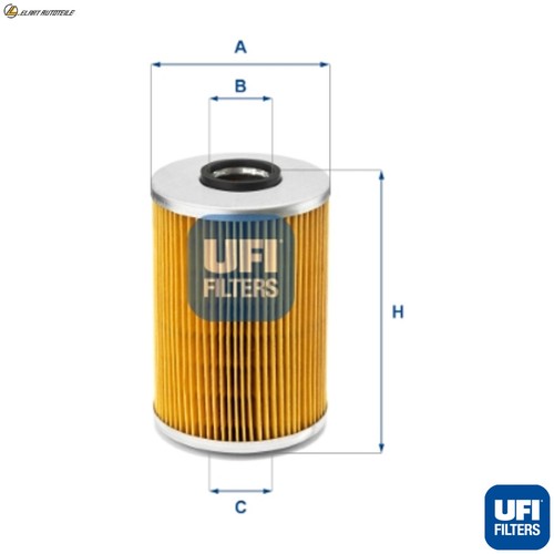 Oil filter 539 for bmw - filter, 25.539.00