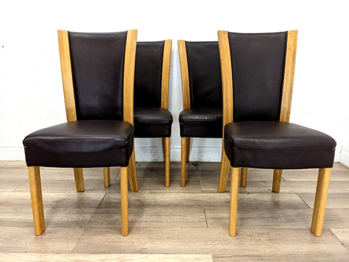 Dining chairs solid - oak, high