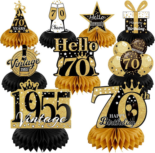 70th birthday table - 70th,