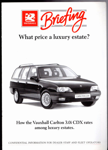 Vauxhall carlton cdx - vauxhall, 3.0i