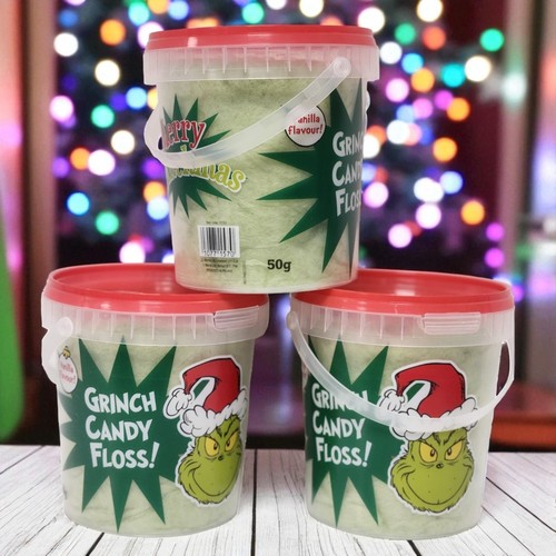 Grinch style candy floss - grinch,