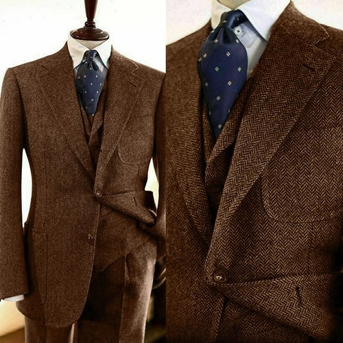 Formal herringbone men suits - formal,