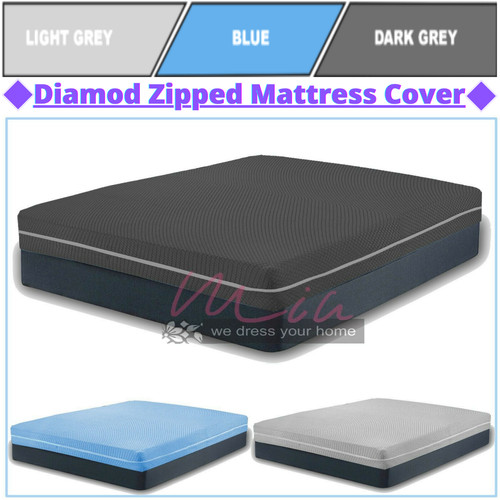 Diamond zipped mattress cover - zipped,