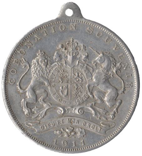 1911 coronation souvenir medal - coronation,