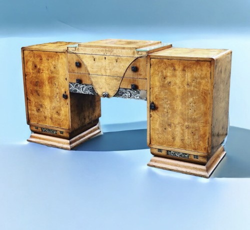Art deco walnut sideboard - art, sideboard.