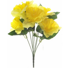 ARTIFICIAL SILK FLOWERS DAFFODIL BUNCH Wedding Home Outdoor