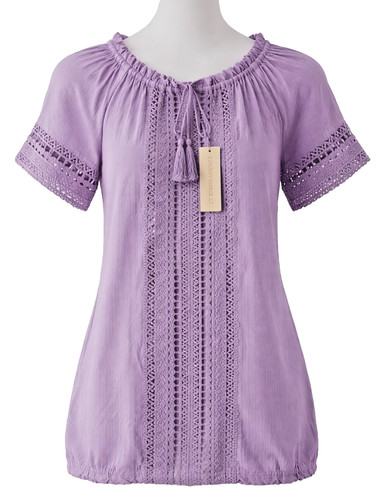 Cotton traders lilac boho - cotton,