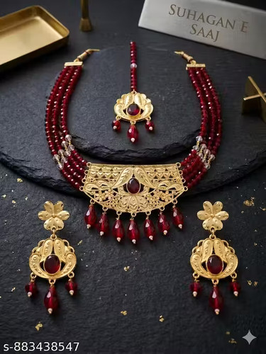 Indian gold plated jewellery - gold,