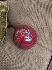 Mosaic Crackle Glass Sphere