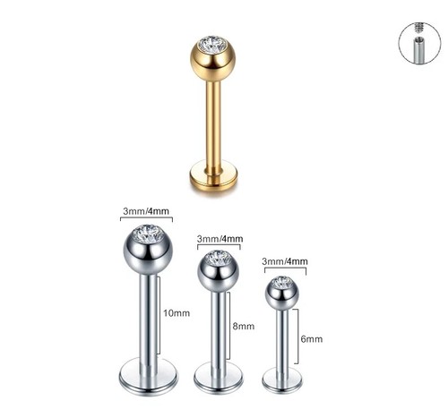 Labret bars tragus bar - labret, nose