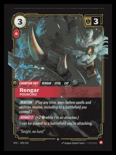 Rengar pouncing riftbound - rengar,