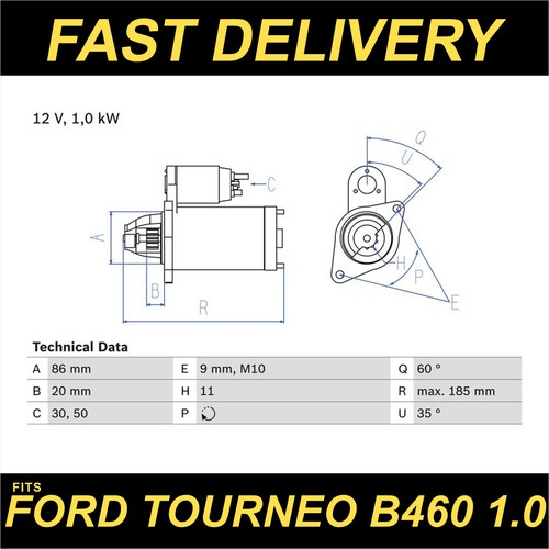 Bosch starter motor fits - bosch,