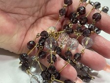 Jewellery Great Vintage JOAN RIVERS Gold Tone & Acrylic Crystal Style Necklace