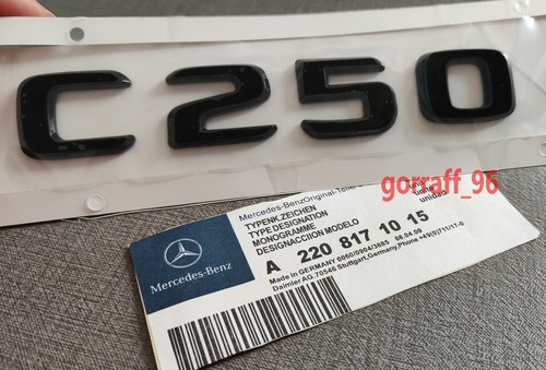Gloss black c250 - gloss, emblem