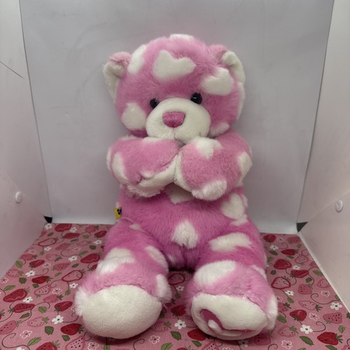 Build bear pink hearts teddy - build,