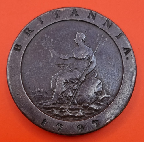1797 george iii copper - 1797,