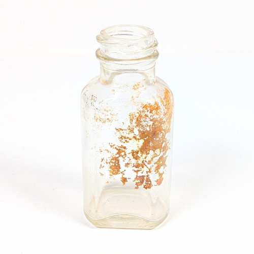 Vintage clear glass - clear, medicine