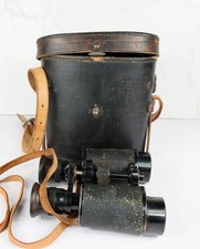 Very Rare c. 1910s Carl Schütz Kratolith 8x Binoculars w/ Original Leather Case