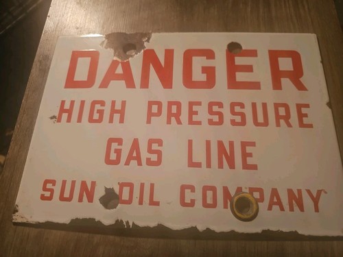 Vintage porcelain enamel sign - vintage,