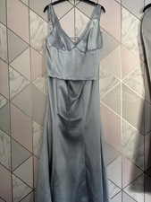 Oh Polly Satin Blue Two Piece