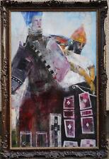 ORIGINAL GENNADIY IVANOV "The Falconry" birds of prey dubai arabian Oil PAINTING