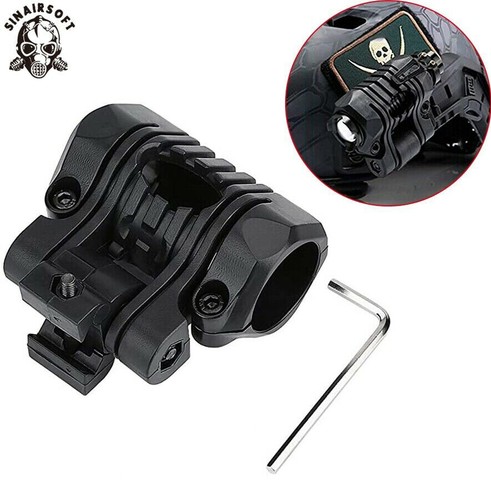 Fast helmet flashlight holder - helmet,