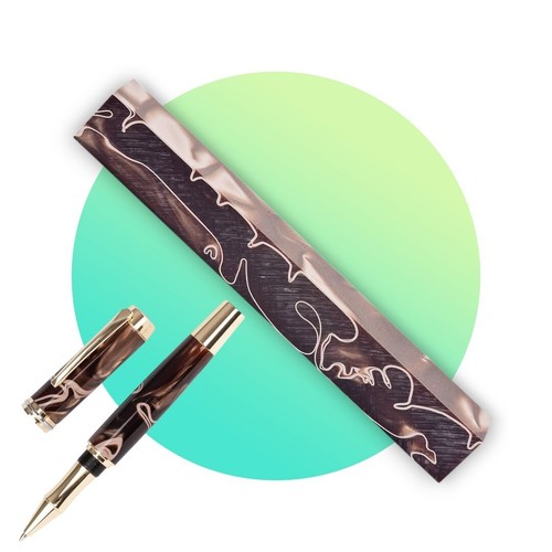 Shockwave acrylic pen blank - acrylic,