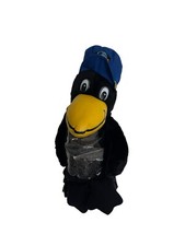Pingo Pingvin 90s Plush Penguin Backpack Clear Tummy Plush Black