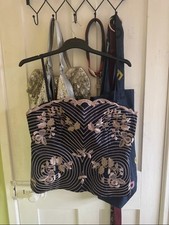 Coast satin Navy corset Top