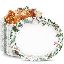 Christmas Plates 50 Count